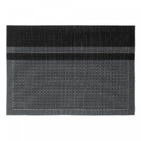 Vinyl Placemat Honeycomb Black - Set of 12