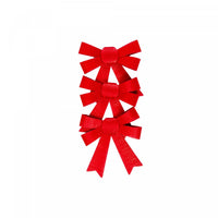 3pc Shiny Bows Red - Set of 6 Giftwrap