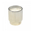 4.6oz Ribbed Gold Electroplated Scented Candle Winter Berry - Set of 2