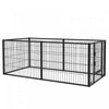 Pawhut 6 Panel 32.5\" - 59\" X 31\" Dog Playpen, Heavy Duty Pet Playpen With Door, Adjustable Dog Exerc