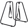 Soozier Fitness Dip Station Dip Bar Push Up Workout Stand With Straps Home Gym Black