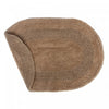 Reversible Cotton Oval Solid Color Bathmat 16 x 24 Taupe - Set of 2