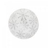 Foil Printed Snowflake Cotton Rope Placemat Silver - Set of 12