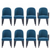 Hillman Modern 8-Piece Dining Chair Set in Blue