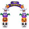 Outsunny 8ft Halloween Inflatable Archway, Outdoor LED Yard Display