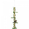 Pawhut 4-tier Floor To Ceiling Cat Tree, Height(80-95inches)adjustable, Tall Cat Tower W/ Anti-slip