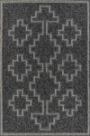 Esina Transitional 6'6\" x 9'0\" Area Rug in Black Indoor Area Rug