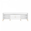 Dumbo Modern 85\" Fluted TV Stand in White
