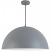 Dainolite Ofelia 1 Light Pendant Large Grey Lamp