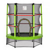Outsunny Φ55\" Kids Trampoline With Enclosure Net Steel Frame Indoor Round Bouncer Rebounder Age 3 To
