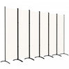 Outsunny 6 Panel Folding Privacy Screen, Uv30+ Room Divider, Beige