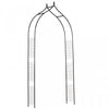 Outsunny 8ft Garden Arch Trellis For Climbing Plants, Decorative Metal Arbor For Wedding, Party, Eve