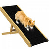 Pawhut Dog Ramp, 33\" Wooden Pet Ramp For Bed And Couch, Foldable Dog Ramp With 4-level Adjustable He