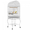 Pawhut 60\" Bird Cage Open Top For Finches, Canaries, Budgies, With Rolling Stand, Removable Tray, St