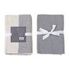 3 Pack Dual Waffle Kitchen Towel Set Ash Kitchen Linen