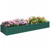 Outsunny 8x2x1ft Raised Garden Bed Large Galvanized Elevated Planter Box
