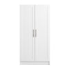 Elite Accent Storage Cabinet with Panel Doors & 3 Shelves - White