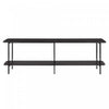 Celine Contemporary Modern 71\" Console Table in Black (2-Shelf)