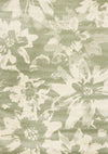 Ellis Floral Green Cream Area Rug - 5'3\" x 7'7\"