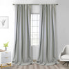 Thermaplus Brooklyn Grey Blackout Dual Header Curtain Panel - 52 x 84