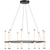 Dainolite Corvette Chandelier 60w Matte Black White Acrylic Diffuser Lamp
