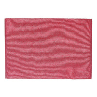 Chambray Ribbed Placemat Red - Set of 12