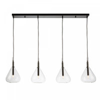 Conic 4-Light Black Ceiling Light