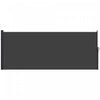 Outsunny 13' X 6' Retractable Side Awning, Garden Privacy Screen, Black