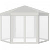 Outsunny Φ13' Hexagon Party Tent Patio Gazebo Outdoor Activity Event Canopy Quick Sun Shelter Pavili