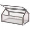 Outsunny Wooden Cold Frame Greenhouse Garden Portable Raised Planter With Openable Top For Indoor, O