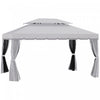 Outsunny 13' X 10' Patio Gazebo, Double roof Outdoor Gazebo Canopy Shelter With Netting & Curtains,