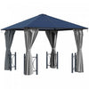 Outsunny 10' X 10' Hardtop Gazebo With Pc Board Roof And Aluminum Frame, Patio Gazebo With Curtains