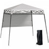 Outsunny 7' X 7' Garden Foldable Pop Up Gazebo Tent With Backpack & Adjustable Legs Outdoor Party Ca