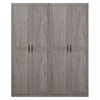 Hopkins Modern 30\" Storage Cabinet in Gray (7-Shelf) - Set of 2 Armoire
