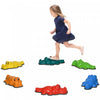 Outsunny Stepping Stones Kids, 6pcs Anti-slip Edge Balance Stepping Stones Obstacle Course Coordinat