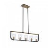 Cheshire Black & Brass 5-Light Island Light