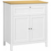 HOMCOM Storage Cabinet Sideboard Buffet Cabinet with Double Doors White