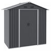 Outsunny 6ft X 4ft Metal Garden Shed, Large Outdoor Shed Storage Building With Double Sliding Doors