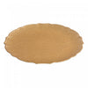 Round Serving Plate Textured Gold 13\" - Set of 6