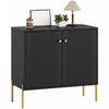 HOMCOM Sideboard with Fluted Doors, 32" Modern Buffet Cabinet, Black