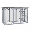 Pawhut Cat Cage Indoor Catio Outdoor Cat Enclosure Pet House Small Animal Hutch For Rabbit, Kitten,