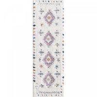 Lola Diamond Shag Area Rug - 2'7