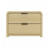 Grace Modern 28\" Nightstand in Natural Oak and Black