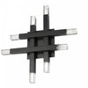 Dainolite Francesca Wall Sconce 24w Matte Black Acrylic Diffuser Lamp