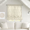 Habitat Limoges Ivory Sheer Rod Pocket Balloon Curtain - 55 x 63