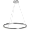 Dainolite Circulo Chandelier 34w Silver Finish White Acrylic Diffuser Lamp