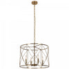 Dainolite Calah 4 Light Chandelier Incandescent Aged Brass Lamp