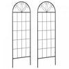 Outsunny Metal Garden Trellis Pack Of 2 For Climbing Plants, Black