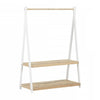 Sweedi Kids Wooden Clothes Rack - White