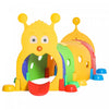 Qaba Caterpillar Play Tunnels, Kids Tunnel For Toddlers To Crawl Through Climbing Toy Indoor & Outdo